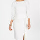 Vince Camuto Women's Angled Ruffle Sheath Dress White Size 2
