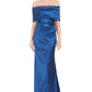 Vince Camuto Women's Off The Shoulder Gown Dark Blue Size 10
