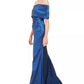 Vince Camuto Women's Off The Shoulder Gown Dark Blue Size 10