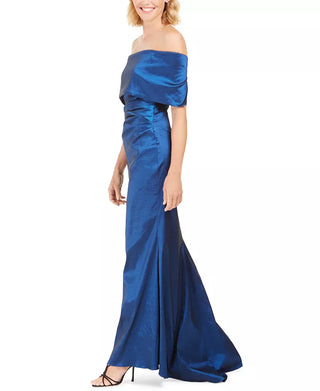 Vince Camuto Women's Off The Shoulder Gown Dark Blue Size 10