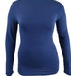 Planet Gold Juniors' Long-Sleeve T-Shirt Blue Size Small