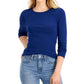 Planet Gold Junior's Long Sleeve T-Shirt Navy Size X-Large