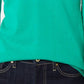 Tommy Hilfiger Women's Long Sleeve V Neck Sweater Green Size 0X