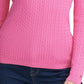 Tommy Hilfiger Women's Plus Cotton V Neck Sweater Pink Size 3X