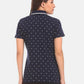 Tommy Hilfiger Women's Plus Dot Print Polo Top Black Size 3X