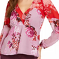 Guess Women's Oscilla Top Med Pink Size Small