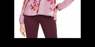 Guess Women's Oscilla Top Med Pink Size Small