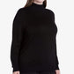 Calvin Klein Women's Plus Size Turtleneck Sweater Black Size 0X