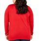 Tommy Hilfiger Women's Plus Knit Dog Graphic Sweater Medium Red Size 1X