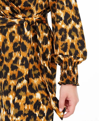 NY Collection Women's Plus Size FauxWrap Jumpsuit Taupe Size 2XP