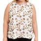 Calvin Klein Women's Plus Size Pleated-Neck Top White Size 3X