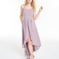 Speechless Women's Juniors' Pleated High-Low Gown  Lilac Size 5