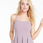 Speechless Women's Juniors' Pleated High-Low Gown  Lilac Size 5