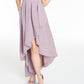 Speechless Women's Juniors' Pleated High-Low Gown  Lilac Size 5