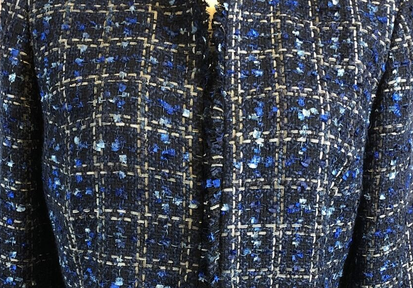 Calvin Klein Plus Size Tweed Jacket  Blue size 22