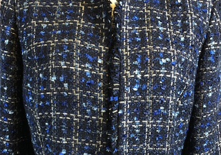 Calvin Klein Plus Size Tweed Jacket  Blue size 22