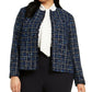 Calvin Klein Women's Plus Size Tweed Jacket Blue Size 16W