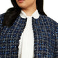 Calvin Klein Women's Plus Size Tweed Jacket Blue Size 16W