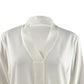 Calvin Klein Women's Plus Size V-Neck Blouse Crm Size X-Large