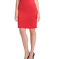 Tommy Hilfiger Women's Plus Size Sheath Flutter Sleeve Dress  Red Size 22