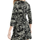 Be Bop Juniors' Paisley TwistFront Dress  Black Size Large