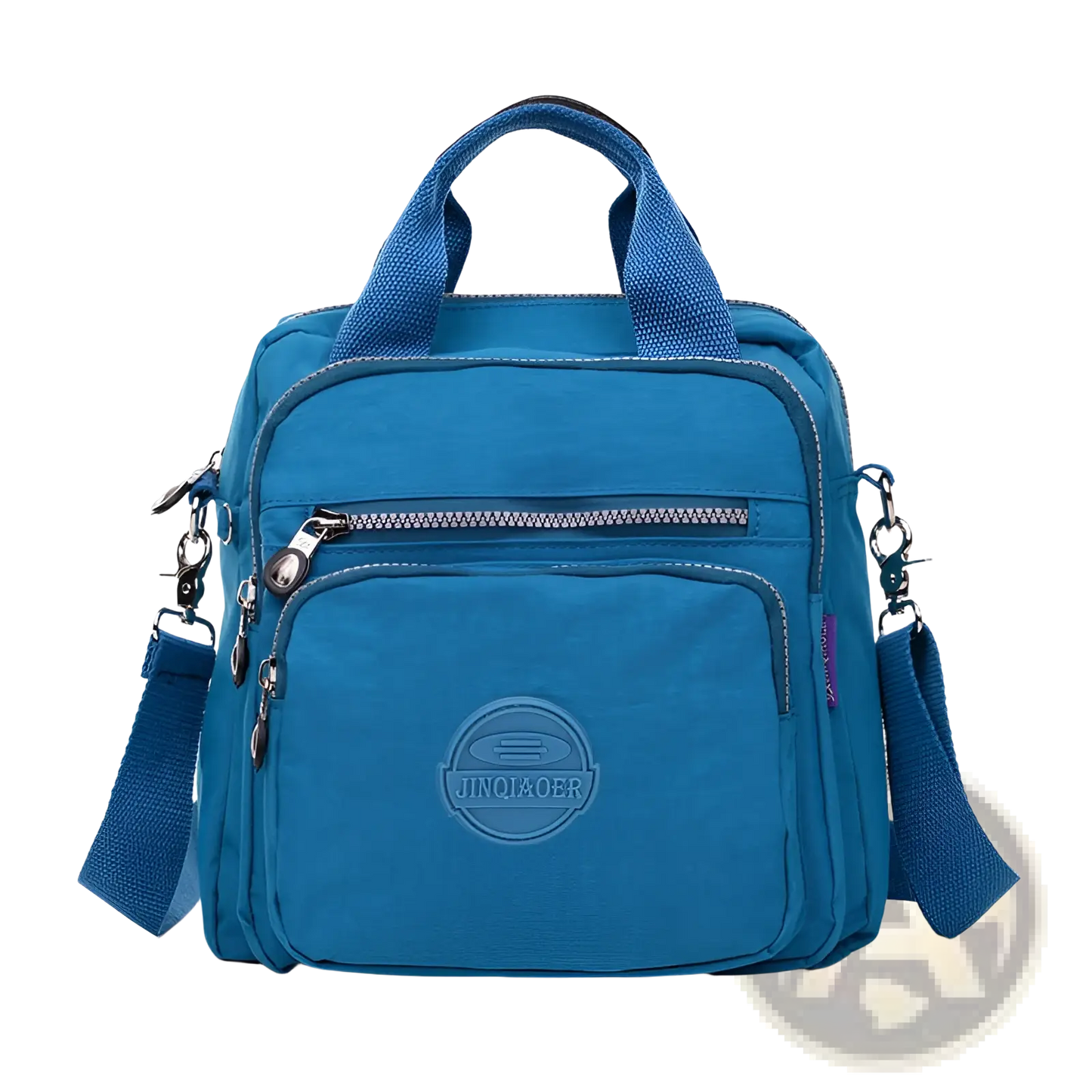 Magenta Multi-functional Nylon Crossbody Bag 25cm