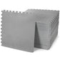 BalanceFrom Fitness 144 Sq Ft Interlocking EVA Foam Exercise Mat Tiles, Gray