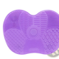Makeup Brush Cleaning Mat Heart Shaped Silicone Pad