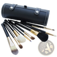 Makeup Brush Set 10 Piece Gold and Black with Case