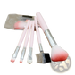 Makeup Brush Set 5 Piece Pink Gradient Bristle Tools