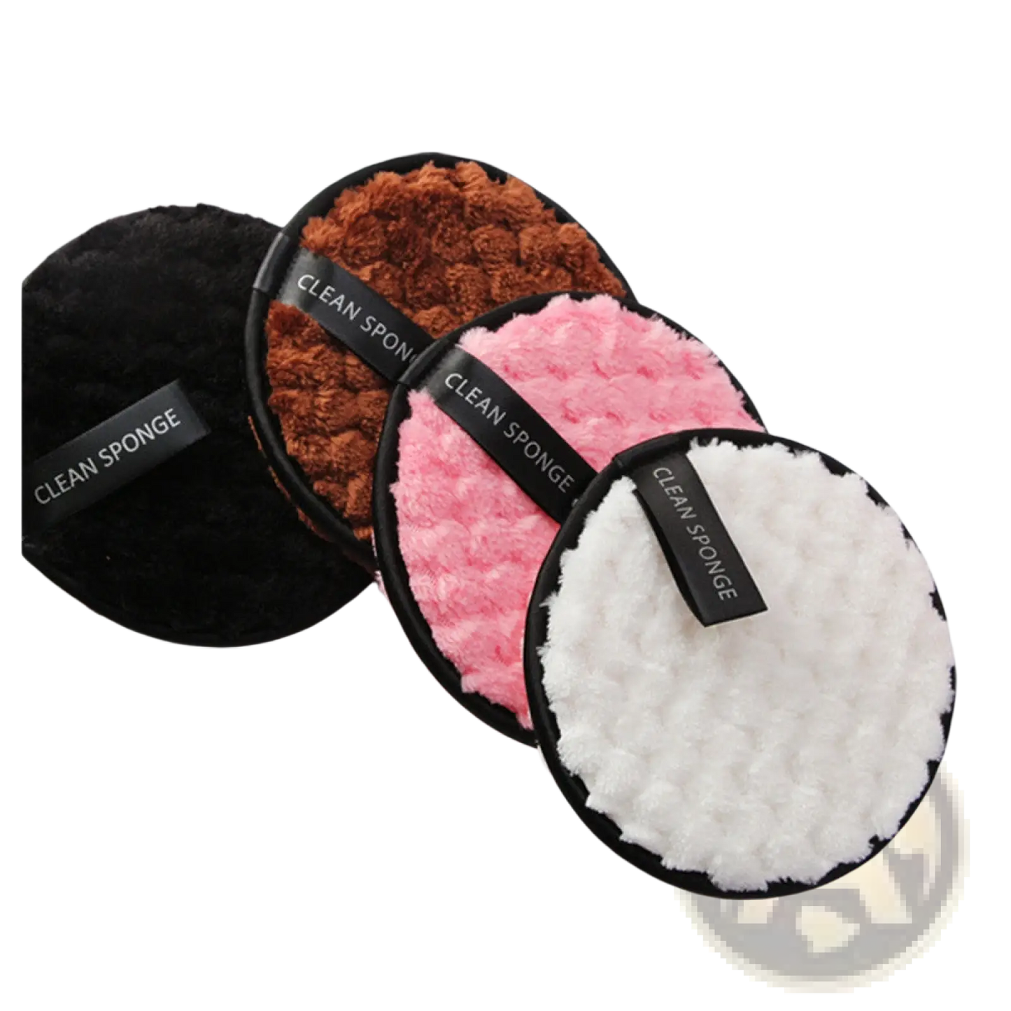 Makeup Removing Puff 3 Pack with Mesh Bag