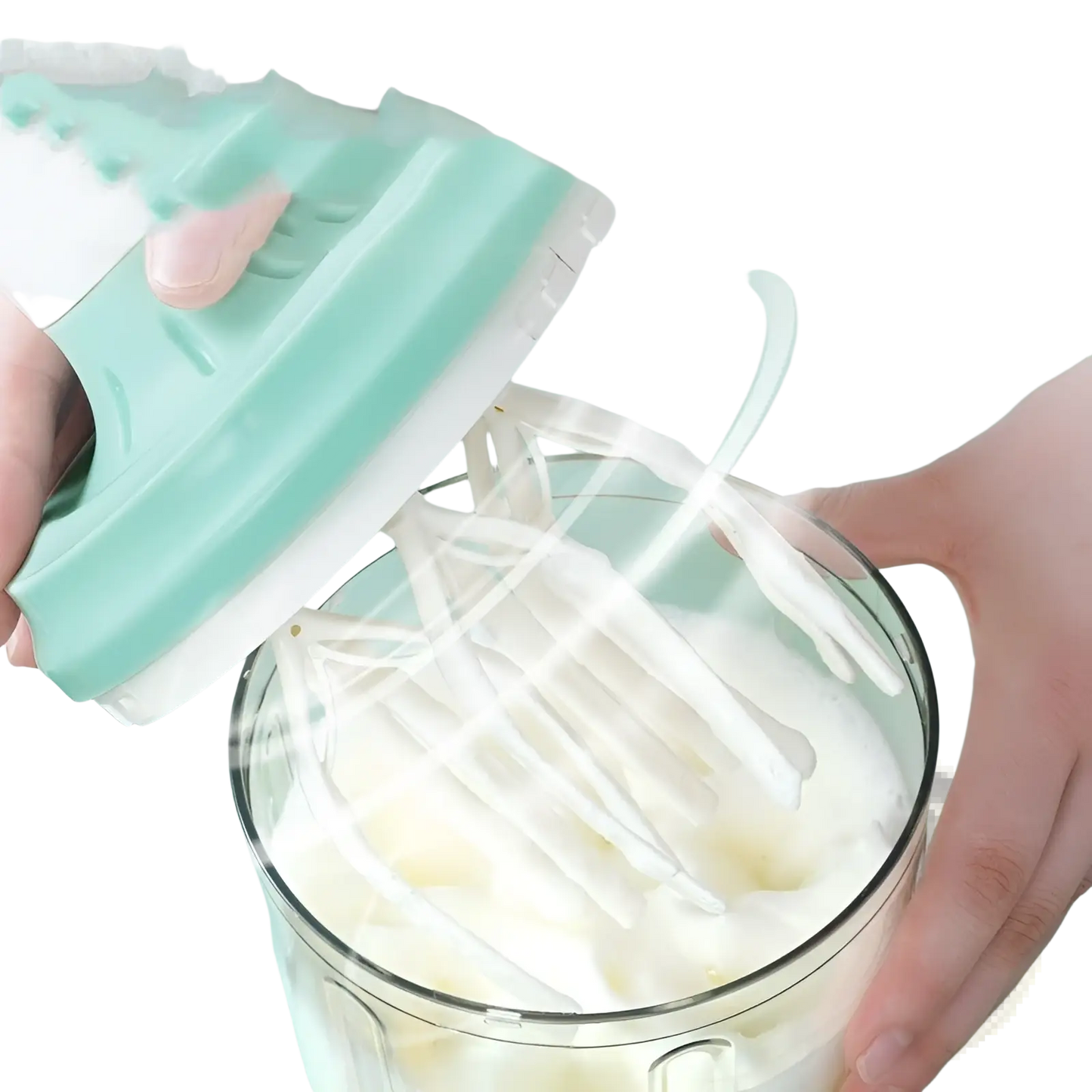 Manual Hand Crank Egg Whisk and 1200ml Food Mixer