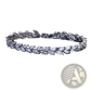 Marquise Zircon Leaf Tennis Bracelet in Polished Silver