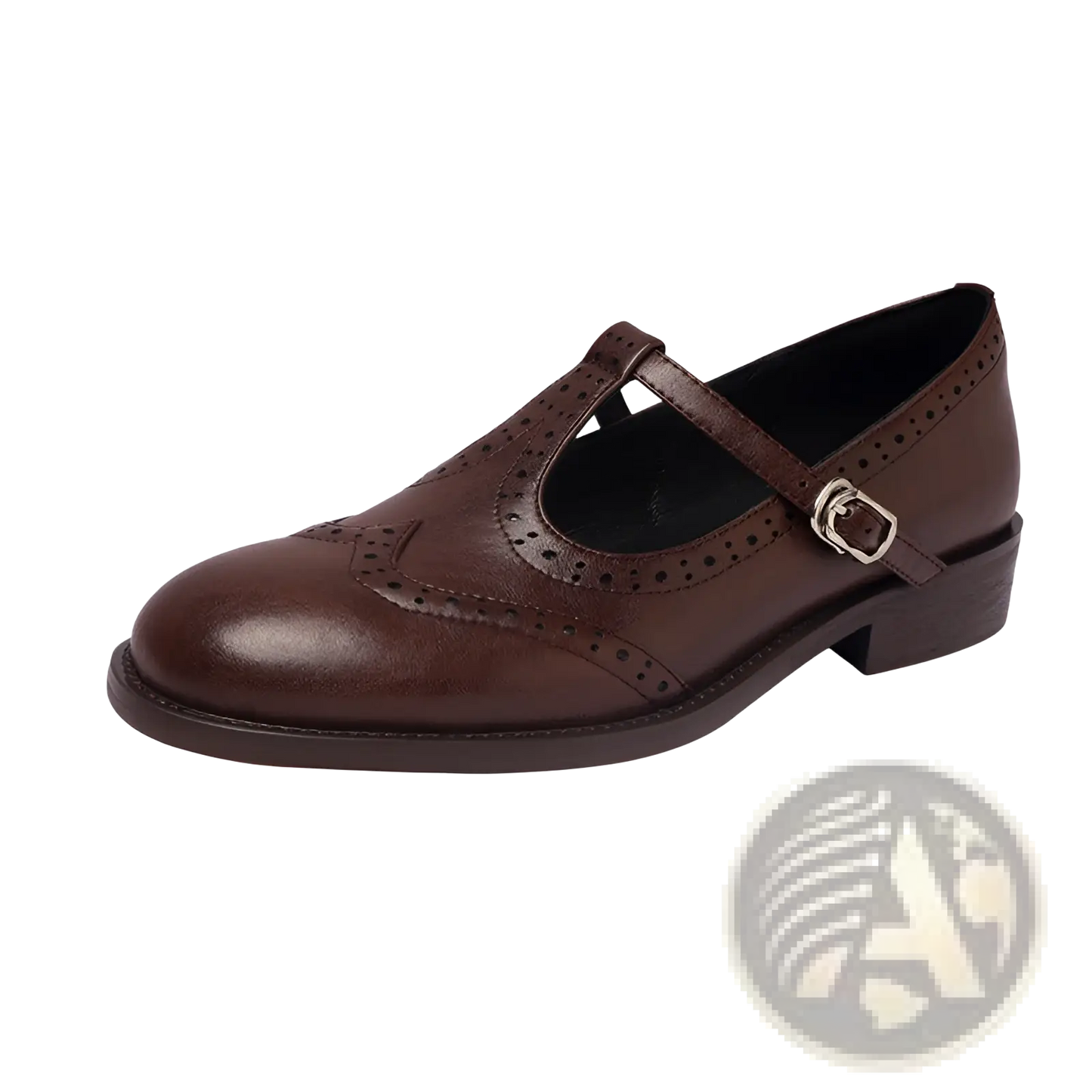 Mary Jane Shoes Retro Leather t Strap Brogue Style