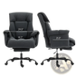 Massage Office Chair Reclining Black with Footrest