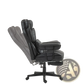 Massage Office Chair with Reclining Footrest 396lbs