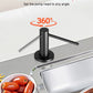 Matte Black Kitchen Soap Dispenser with 17oz Bottle