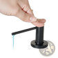 Matte Black Kitchen Soap Dispenser with 17oz Bottle