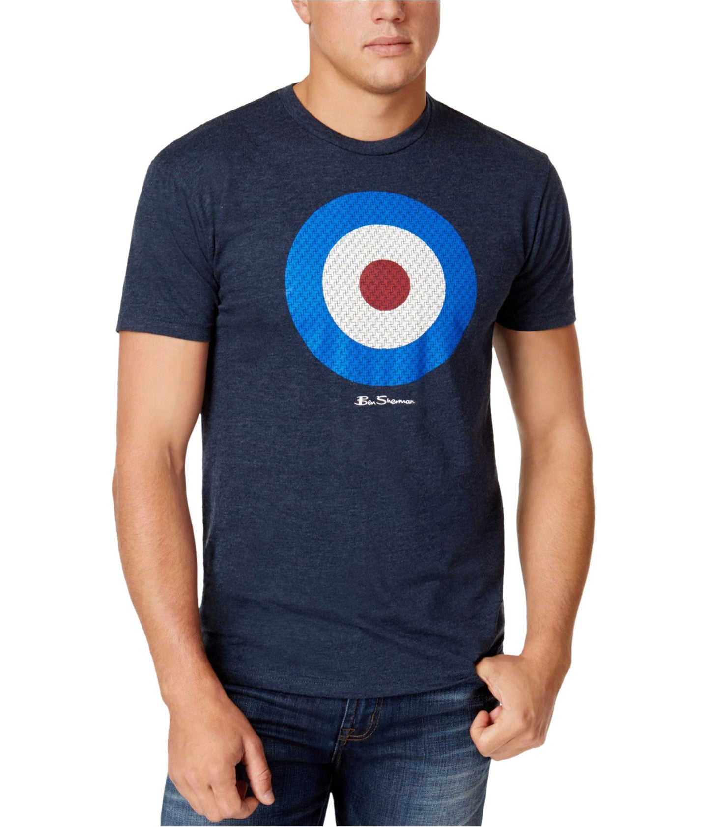 Ben Sherman Men's Slim-Fit Graphic Print T-Shirt Midnight Navy Size Extra Large