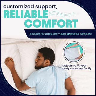 Memory Foam Pillows - King Size 2 Pack