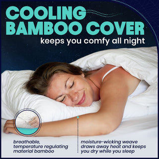 Memory Foam Pillows - King Size 2 Pack