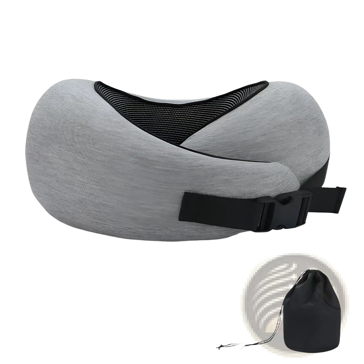 Memory Foam Travel Neck Pillow Adjustable Support