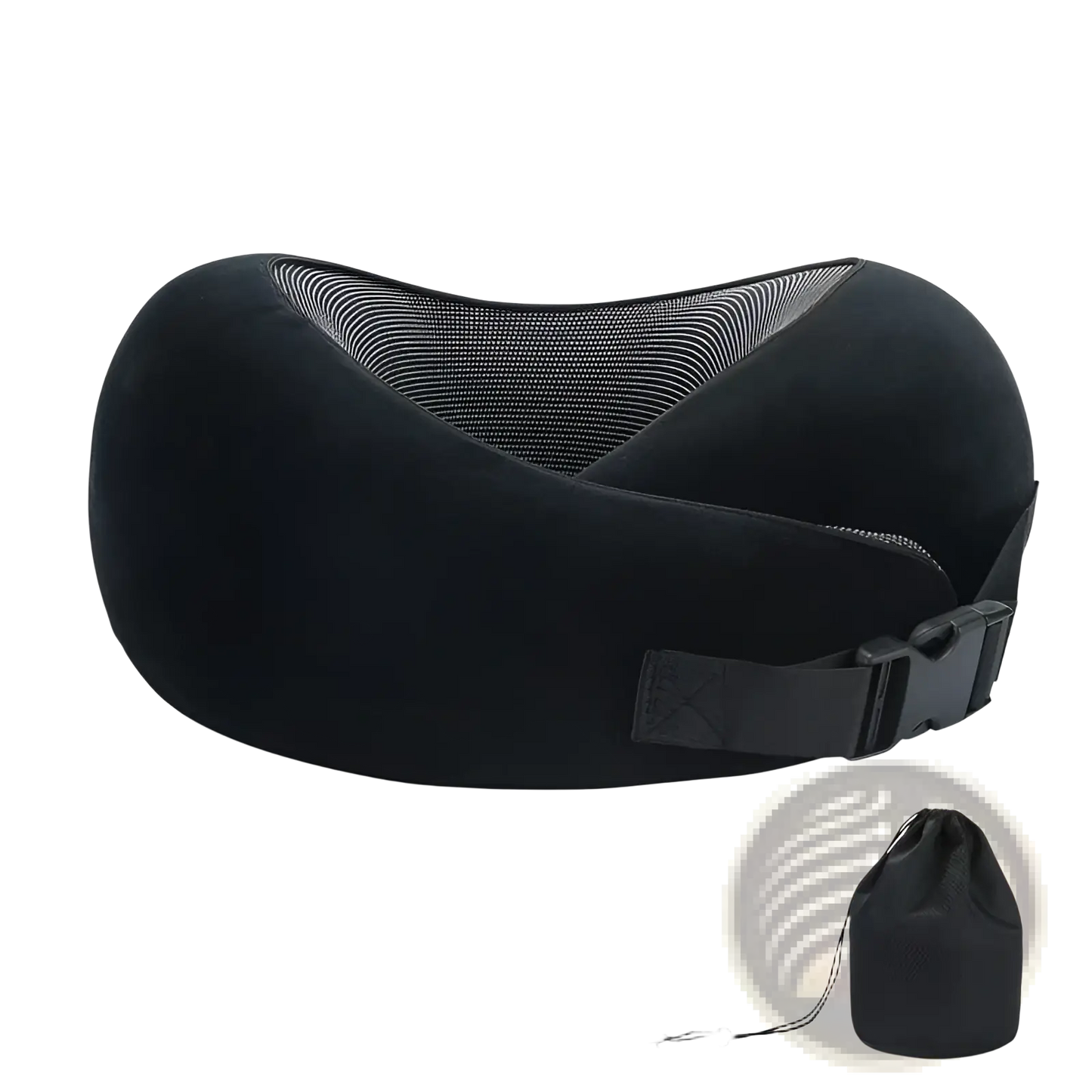 Memory Foam Travel Neck Pillow Adjustable Support