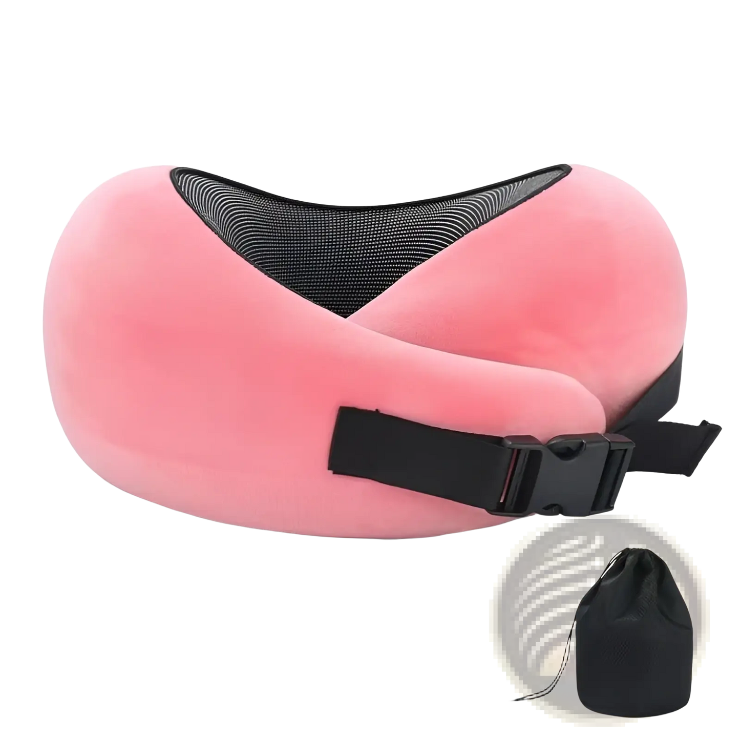 Memory Foam Travel Neck Pillow Adjustable Support