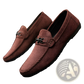 Men Brown Suede Horsebit Loafers Slip on Shoes