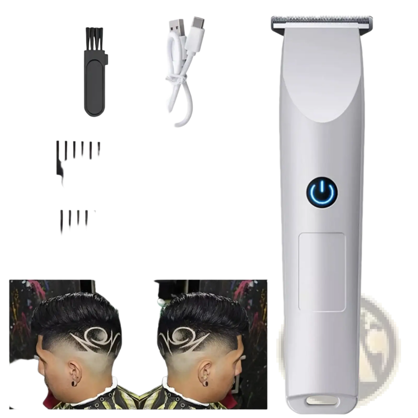 Men Cordless Hair Clippers Professional Beard Trimmer