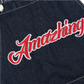 Men Embroidered Dark Blue Denim Overalls