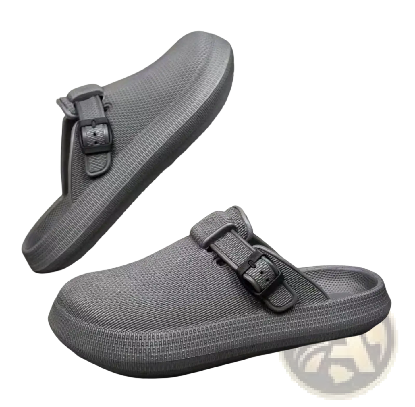 Men Lightweight Mesh Clog Slippers with Adjustable Straps
