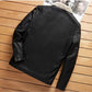 Men's Plus Size Faux Leather Jacket with Plush Fleece Lining