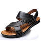Men's Adjustable Genuine Leather Summer Beach Sandals